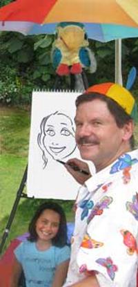 David draws a caricature